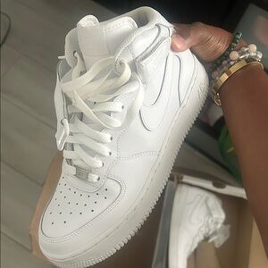 Nike Jordans White High-Top Sneakers